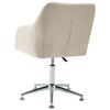 vidaXL Swivel Dining Chairs 4 pcs Cream Fabric