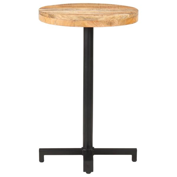 vidaXL Bistro Table Round &Oslash;50x75 cm Rough Mango Wood