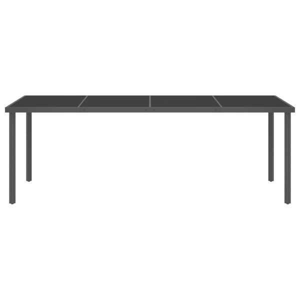 vidaXL 9 Piece Outdoor Dining Set Steel