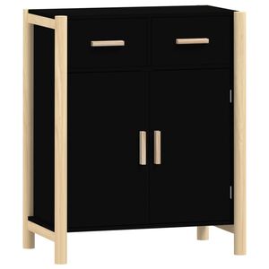 vidaXL Sideboard Black 62x38x75 cm Engineered Wood