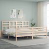vidaXL Bed Frame without Mattress Super King Size Solid Wood