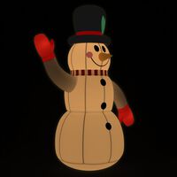 vidaXL Christmas Inflatable Snowman with LEDs 120 cm