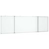 vidaXL Magnetic Whiteboard Foldable 200x60x1.7 cm Aluminium