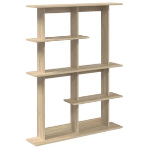 vidaXL Wall Shelf Sonoma Oak 102 x 20 x 130 cm Engineered Wood
