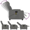 vidaXL Electric Massage Recliner Chair Dark Grey Fabric