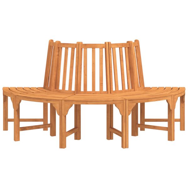 vidaXL Half Round Tree Bench &Oslash;208 cm Solid Wood Eucalyptus