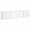 vidaXL 2 Piece Wall-mounted TV Cabinet Set White 80x30x41 cm