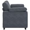 vidaXL Loveseat Sofa Dark Grey 160x77x82 cm Velvet