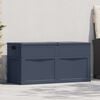 vidaXL Garden Storage Box 320 L Black