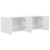 vidaXL TV Wall Cabinet 2 pcs White 59.5 x 31 x 40 cm Engineered Wood