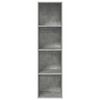 vidaXL Wall-mounted TV Cabinet Concrete Grey 37x37x142.5 cm Engineered Wood