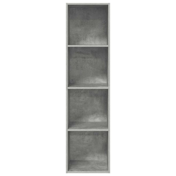 vidaXL Wall-mounted TV Cabinet Concrete Grey 37x37x142.5 cm Engineered Wood