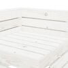 vidaXL Garden 2-Seater Pallet Sofa Solid Pinewood White