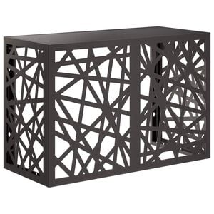 vidaXL Air Conditioner Cover Black 90 x 40 x 60 cm Steel