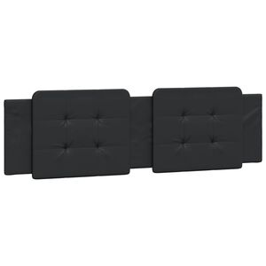 vidaXL Headboard Cushion "Zadar" Black 180 cm Faux Leather