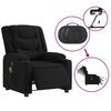 vidaXL Electric Massage Recliner Chair Black Fabric