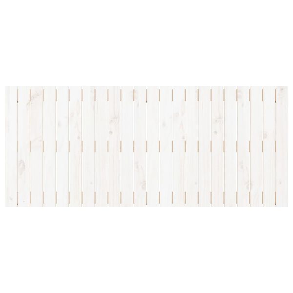 vidaXL Wall Headboard White 140x3x60 cm Solid Wood Pine