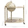 vidaXL Freestanding Globe Bar Wind Stand Eucalyptus Wood Green