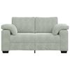 vidaXL Loveseat Sofa Light Grey 120 cm Velvet