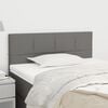 vidaXL Headboard Dark Grey 100 cm Fabric