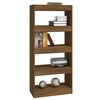 vidaXL Book Cabinet/Room Divider Brown Oak 60x30x135 cm Engineered Wood