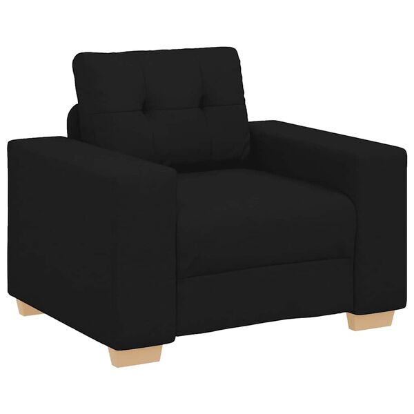 vidaXL Sofa Chair Black 100x78x80 cm Fabric