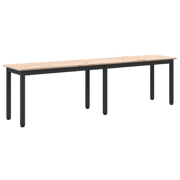 vidaXL Bench Natural 160 x 35 x 45 cm Solid Pine Wood
