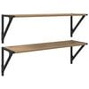 vidaXL Wall Shelves 2 pcs Artisan Oak 80 x 25 x 25.5 cm