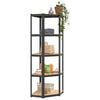 vidaXL 5-Layer Shelves 3 pcs Anthracite Steel&Engineered Wood