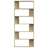 vidaXL Book Cabinet/Room Divider Sonoma Oak 80x24x192 cm Engineered Wood