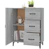 vidaXL Sideboard Grey Sonoma 69.5x34x90 cm Engineered Wood