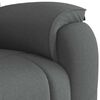 vidaXL Massage Recliner Chair Dark Grey Fabric