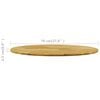 vidaXL Table Top Solid Oak Wood Round 23 mm 700 mm