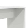 vidaXL Desk with Shelf White 138.5 x 55 x 143 cm Engineered Wood
