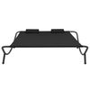 vidaXL Outdoor Lounge Bed Fabric Black