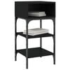 vidaXL Bedside Tables 2 pcs Black 35x34.5x70 cm Engineered Wood