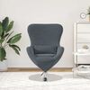 vidaXL Egg Chair Dark Grey 63 x 73 x 90 cm Velvet