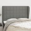 vidaXL Headboard with Ears Dark Grey 147 cm Fabric