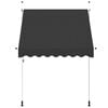 vidaXL Manual Retractable Awning 200 cm Anthracite