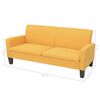 vidaXL 2 Piece Sofa Set Fabric Yellow