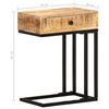 vidaXL U-Shaped Side Table 45x30x61 cm Solid Mango Wood