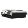 vidaXL Bed Frame without Mattress Black 150x200 cm King Size