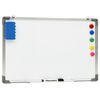 vidaXL Magnetic Dry-erase Whiteboard White 60x40 cm Steel
