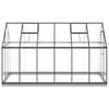 vidaXL Greenhouse with Base Frame Anthracite 334x169x202 cm Aluminium