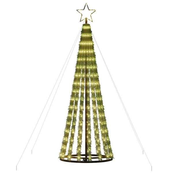 vidaXL LED Christmas Tree 275 LEDs Warm White 180 cm