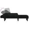 vidaXL L-shaped Sofa Bed Black 255x140x70 cm Fabric