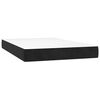 vidaXL Box Spring Bed with Mattress Black 137x187 cm Double Size Velvet