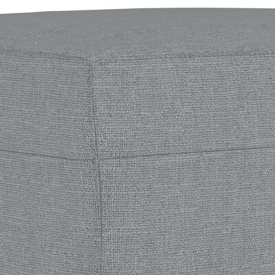 vidaXL Footstool Light Grey 60x50x41 cm Fabric