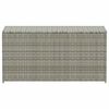 vidaXL Garden Storage Box Poly Rattan 100x50x50 cm Grey
