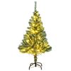 vidaXL Artificial Christmas Tree 150 LEDs & Flocked Snow 150 cm